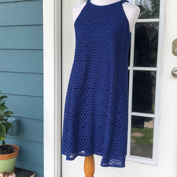 Eliza J Dresses & Skirts - Eliza J Royal Blue Lace Lined Dress